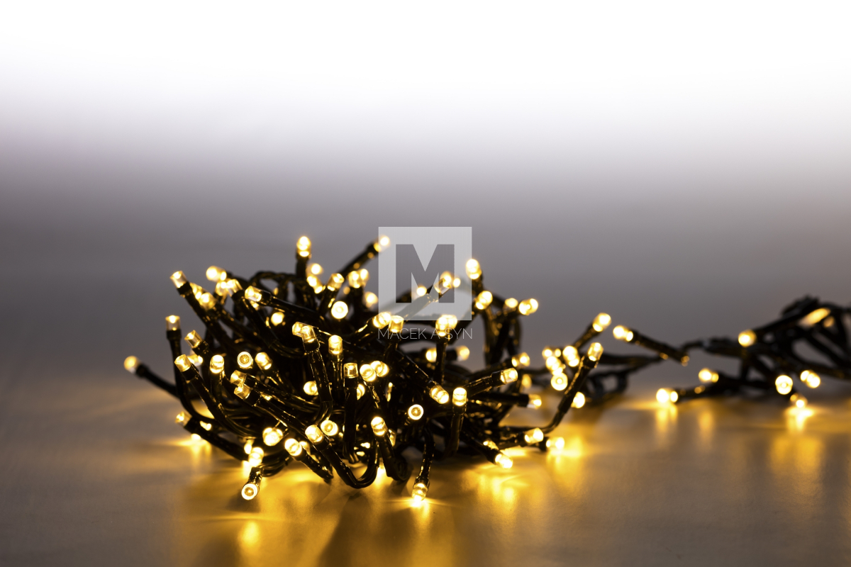 Kettenlicht 200 LED doppelt 2m - warmweiß